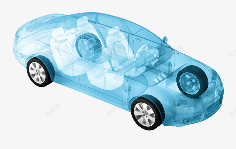 汽车结构图png免抠素材_新图网 https://ixintu.com 工业设计 机械设计 模具设计 汽车模型 汽车结构图 汽车设计 蓝色
