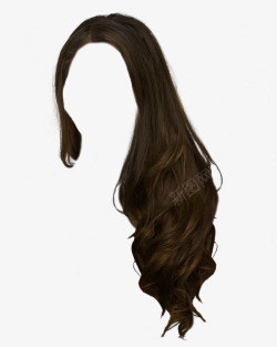一个头发一个美女假发模型高清图片