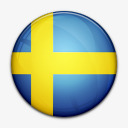 国旗瑞典国世界标志图标图标