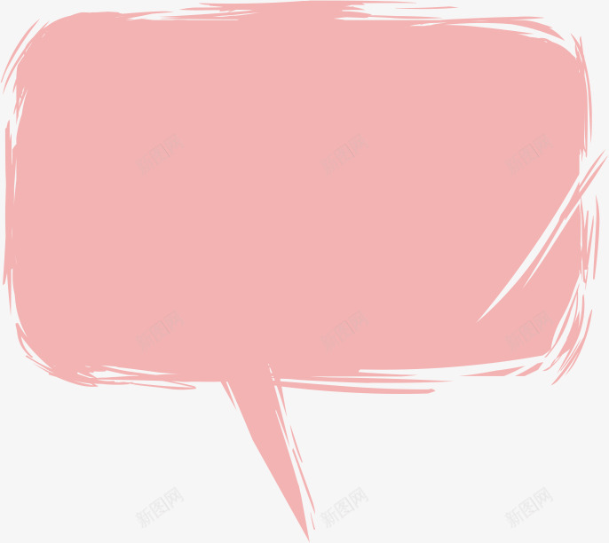粉色对话框矢量图ai免抠素材_新图网 https://ixintu.com AI 卡通 对话框 手绘 涂鸦 粉红 粉色 线条 长方形 矢量图