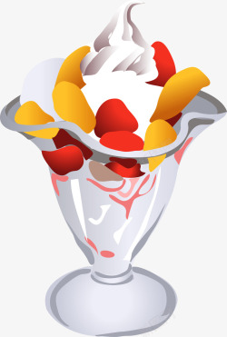 冰淇淋设计图夏日甜品酸奶冰淇淋图矢量图图标高清图片