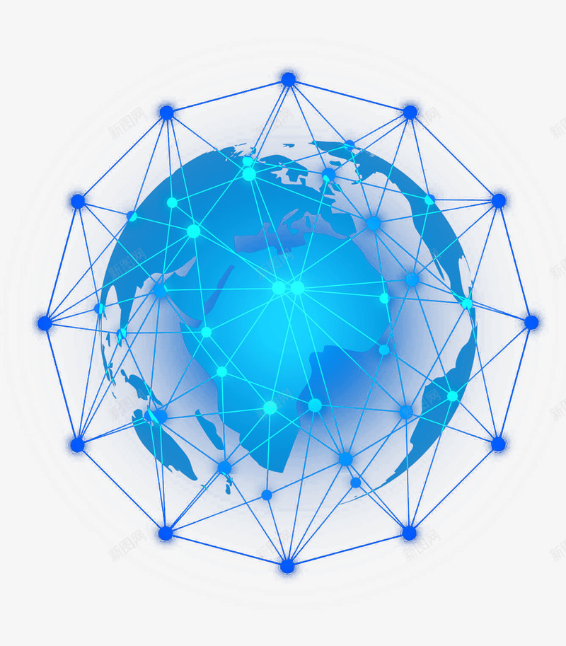 蓝色科技放射性线条地球png免抠素材_新图网 https://ixintu.com 地图 地球 地球仪 地球投影 投影 放射性 球体 科技 科技光 立体 蓝光