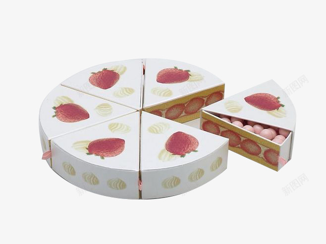 创意盒子png免抠素材_新图网 https://ixintu.com 干果盒 披萨造型 水果图片 白色