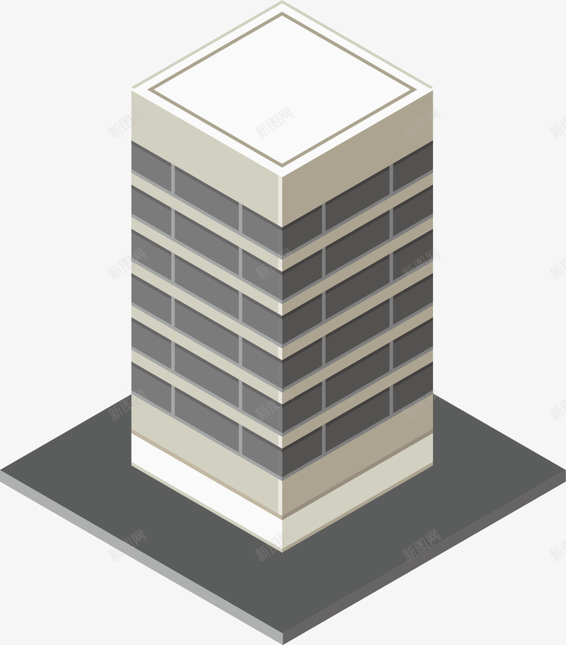 卡通高楼矢量图ai免抠素材_新图网 https://ixintu.com 卡通 扁平化 扁平化校园 校园 校园文化 楼房 青春校园 矢量图