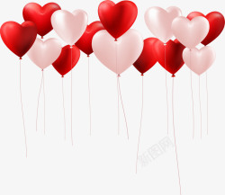 气球LOVE红色情人节爱心气球高清图片