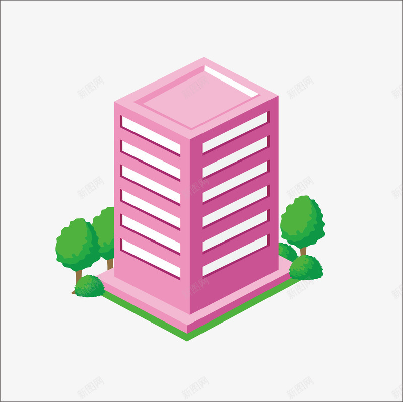 扁平化大厦png免抠素材_新图网 https://ixintu.com PPT PPT元素 房屋 扁平 扁平化