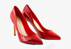 红色女鞋红色女士高跟鞋高清图片