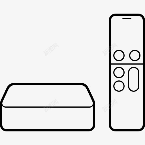 苹果电视图标png_新图网 https://ixintu.com 公司 多媒体 技术 电脑 苹果 苹果电视 装置 远程控制