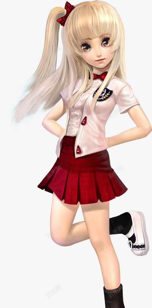 韩风动漫游戏少女png免抠素材_新图网 https://ixintu.com 少女 漫游