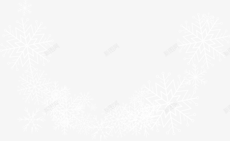 冬季雪花标签png免抠素材_新图网 https://ixintu.com 冬季标签 圣诞节 简约标签 节日框架 边框纹理 雪花框架
