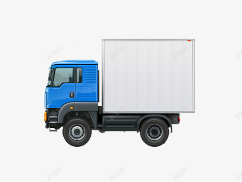 小型卡车psd免抠素材_新图网 https://ixintu.com 交通工具 侧面图 卡车 车