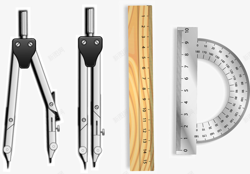 学习用品图案png免抠素材_新图网 https://ixintu.com 免抠PNG 卡通 圆规 学习 学习用具 学校 尺子 教育 银色圆规图像