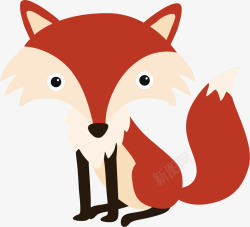 锥子脸红色狐狸高清图片