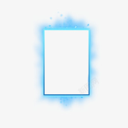 科技酷炫蓝色边框高清图片