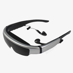 现在科技产物平面眼戴式智能眼镜高清图片