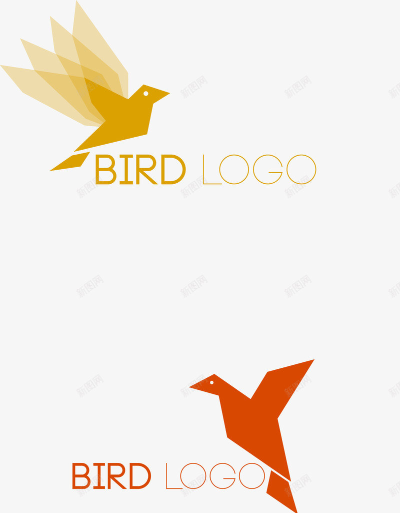 创意logo矢量图图标ai_新图网 https://ixintu.com logo 创意 小鸟 特色 矢量PNG 矢量图 翅膀 老鹰 老鹰LOGO
