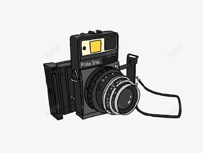 卡通数码相机png免抠素材_新图网 https://ixintu.com 拍照 拍立得 数码相机 照相