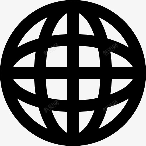 互联网行星循环网格符号图标png_新图网 https://ixintu.com 互联网 国际上的图标 圆形的星球 圈 电网 电网安全 界面 符号 行星