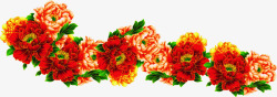 中国风国庆节海报花朵素材