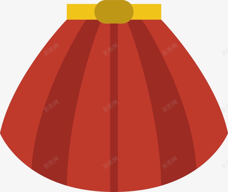 红色短裙图标png_新图网 https://ixintu.com 半身裙 图标 收腰短裤 时尚 服装行业 红色短裙 蓬蓬裙 衣着