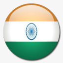 印度国旗国圆形世界旗素材