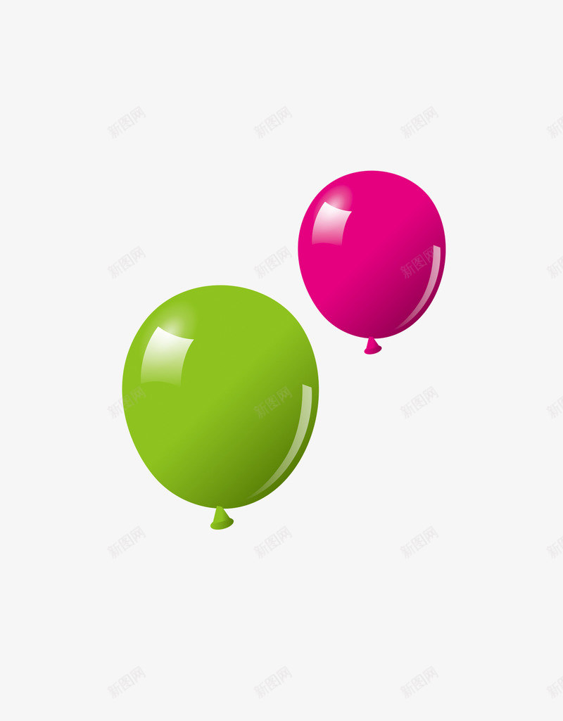 五彩气球氢气球psd免抠素材_新图网 https://ixintu.com 五彩 气球 氢气球