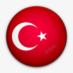 turkey国旗对土耳其世界标志图标高清图片