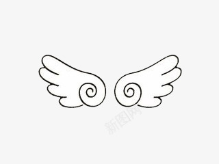 白色翅膀png免抠素材_新图网 https://ixintu.com 两个翅膀 传说 动物 天使 天使羽翼 白色 翅膀 飞行