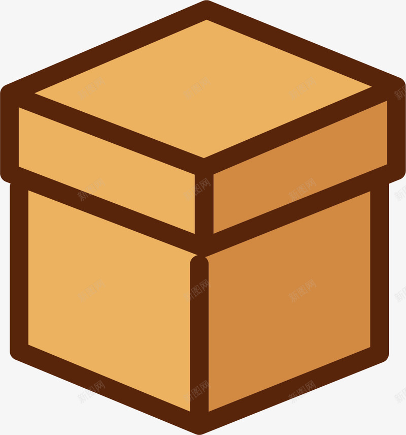 手绘粗线条描绘纸盒png免抠素材_新图网 https://ixintu.com 手绘 方体盒子 正方体盒子 盒子 矢量盒子 粗线条盒子 规整的盒子