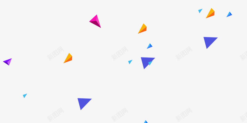 三角形彩色海报色块png免抠素材_新图网 https://ixintu.com 三角形 彩色 海报 色块