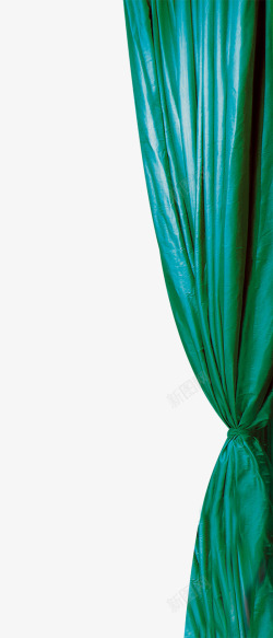 绿色的窗帘绿色窗帘帷幕高清图片