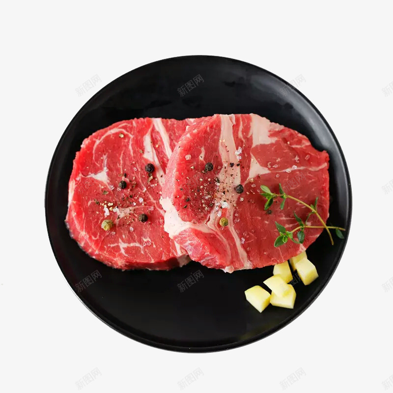 两片牛排png免抠素材_新图网 https://ixintu.com 佐料 新鲜食材 牛排 牛肉 牛腱肉 生鲜 美食 肉类