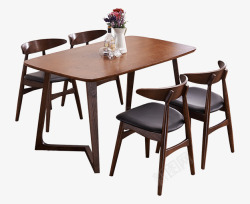 新中式餐桌椅素材