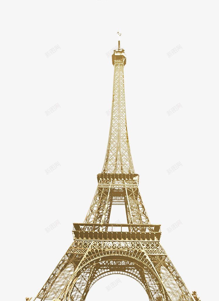 巴黎埃菲尔铁塔png免抠素材_新图网 https://ixintu.com 地标 埃菲尔 埃菲尔铁塔 巴黎 巴黎风情 手绘 欧美风格建筑 法国 铁塔