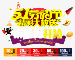 劳动节优惠券五一劳动节高清图片