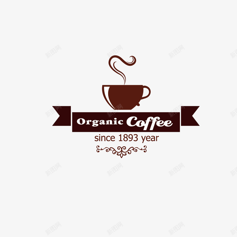 咖啡店矢量图图标ai_新图网 https://ixintu.com logo 咖啡 咖啡店标志 扁平化 条幅 横幅 矢量图