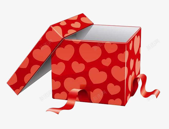 红色礼物盒子圣诞红心png免抠素材_新图网 https://ixintu.com 免扣素材 圣诞 红心 红礼物盒子