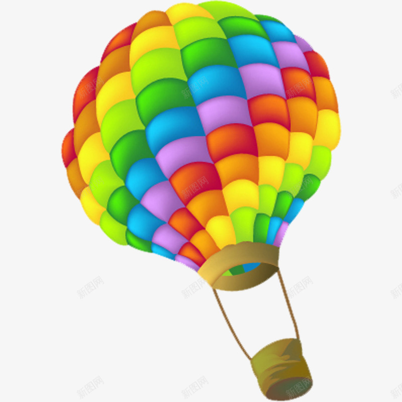 糖果色热气球元素png免抠素材_新图网 https://ixintu.com 元素 向往 漂浮 热气球 空气球 飞翔 七彩气球