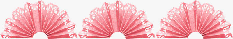 粉色扇子png免抠素材_新图网 https://ixintu.com 扇子 漂亮 粉色 花边