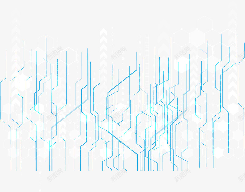 手绘5G光效线条插画装饰矢量图ai免抠素材_新图网 https://ixintu.com 5G光效线条 光效边框 旋转光效 游戏光效 炫酷光效 现代科技边框 矢量图 科技线条底图