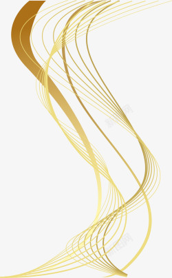 弧形箭头金色金色弧形曲线高清图片