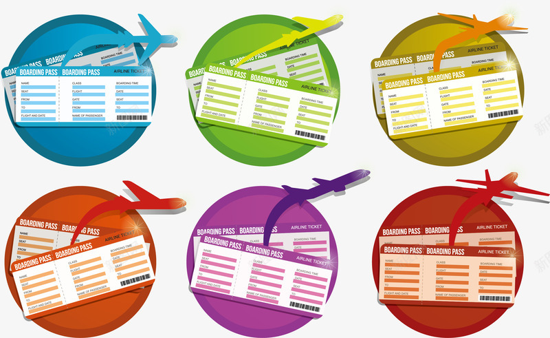 飞机票png免抠素材_新图网 https://ixintu.com 坐飞机 头等舱 航空公司 航空运输 飞机票