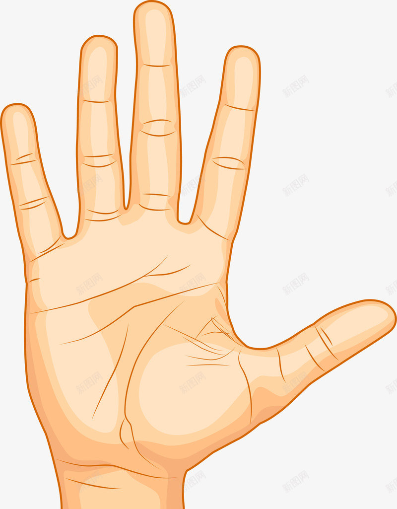 卡通黄色手指png免抠素材_新图网 https://ixintu.com 举手 五指 卡通巴掌 卡通手指 高举手臂 黄色手指 黄色手掌 黄色手臂