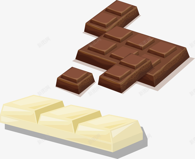 创意美食巧克力块矢量图ai免抠素材_新图网 https://ixintu.com 创意 巧克力 巧克力板 巧克力美食 美味佳肴 美食巧克力 食物 食物菜肴 餐饮美食 矢量图