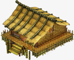 竹子房屋素材