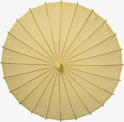 米白色古典物品纸伞素材