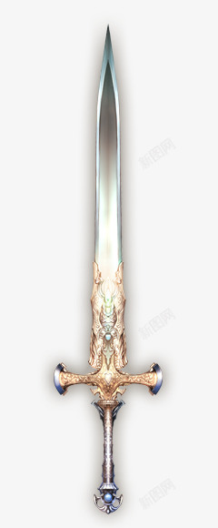 古代刀剑白色金属古代刀剑造型高清图片