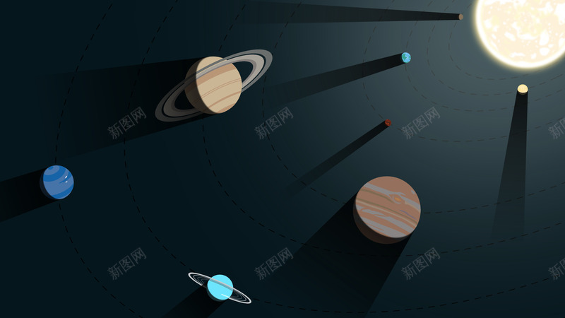 卡通星球海报背景png免抠素材_新图网 https://ixintu.com 卡通 星球 海报 背景