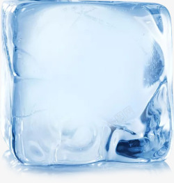 方形冰块素材图片蓝色冰块冰块高清图片