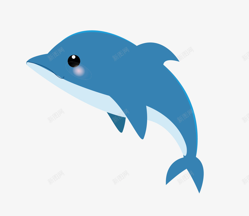 一只蓝色的小鲸鱼png免抠素材_新图网 https://ixintu.com 动漫动画 动物 卡通手绘 小鲸鱼 蓝色 装饰图 鲸鱼插图